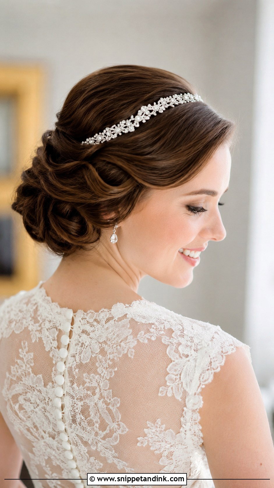 Polished Gibson Tuck Wedding Hairstyle - Snippet and Ink - 35 Wedding Hairstyle Ideas