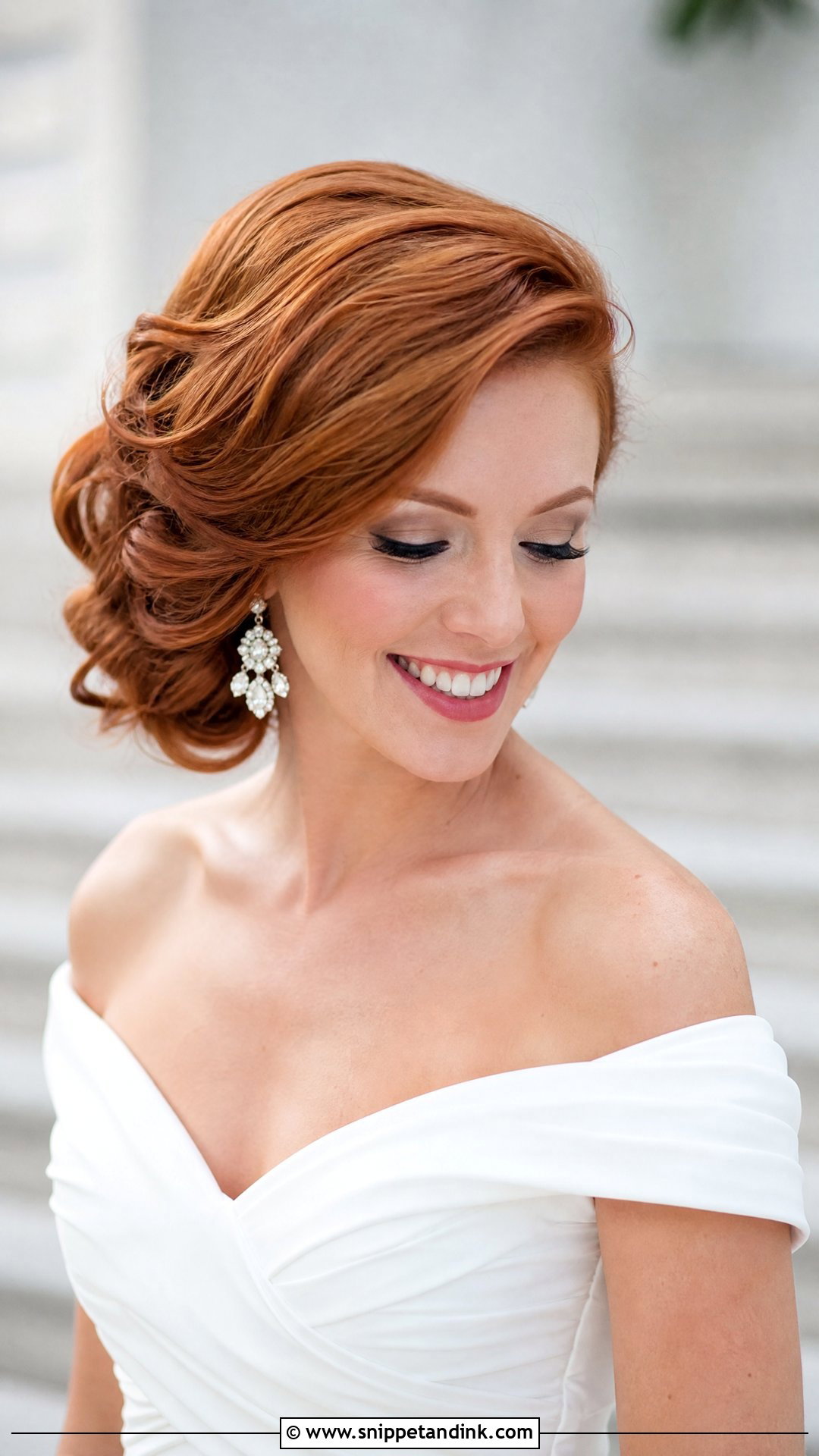 Polished Side Swept Updo - Snippet and Ink - 20 Wedding Hair Design Ideas