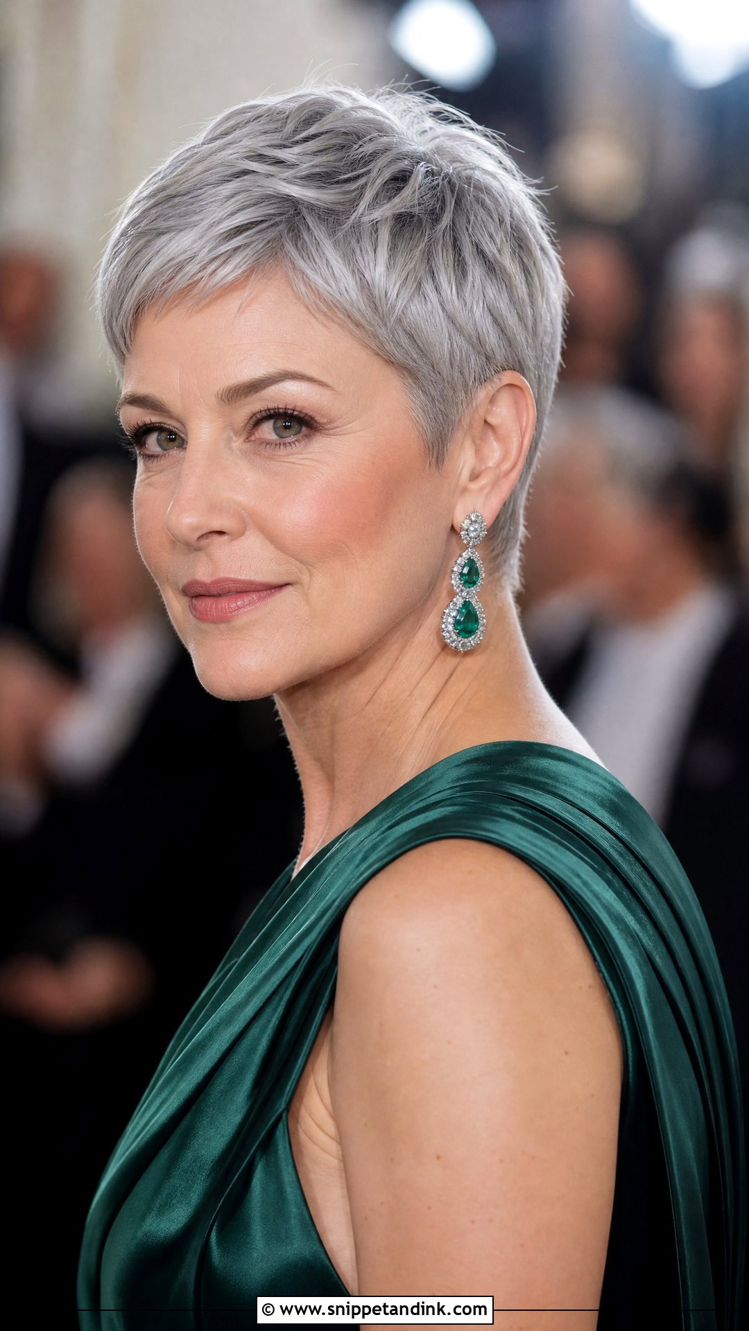 Polished Silver Pixie - Snippet and Ink - 30 Mom of Bride Hairstyles