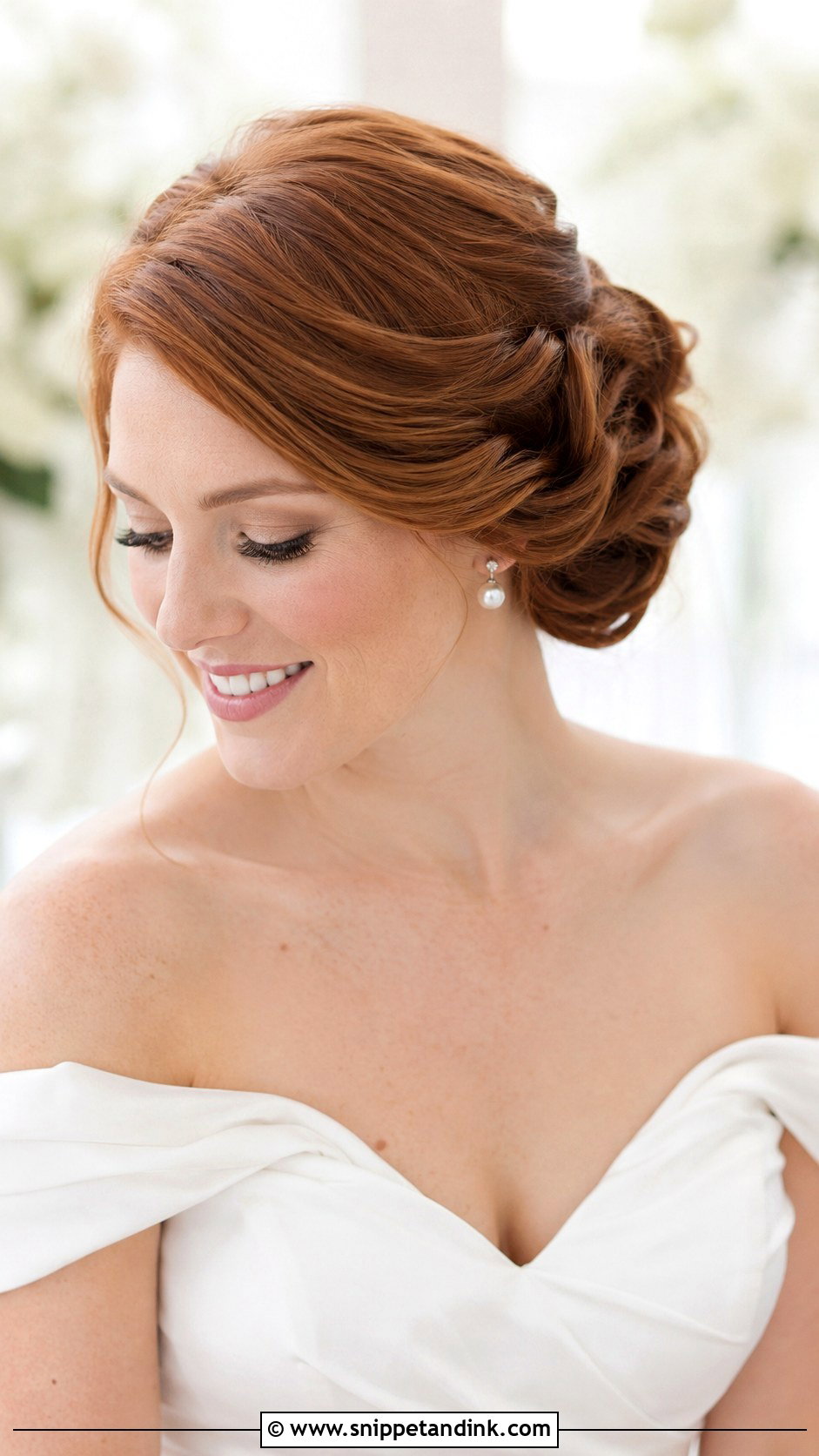 Polished Updo With Side Part - Snippet and Ink - 35 Wedding Hair Updo Ideas