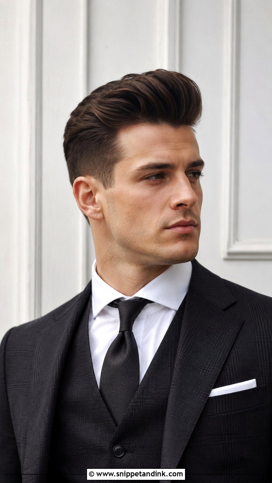 Pompadour Hairstyle for Weddings - Snippet and Ink - 25 Wedding Hairstyles Men