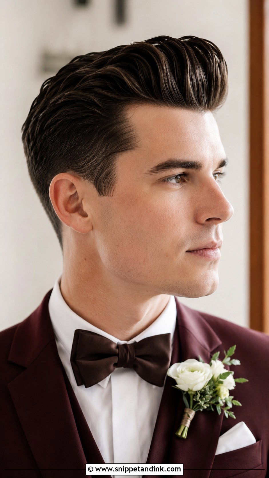 Pompadour Hairstyle - Snippet and Ink - 20 Mens Wedding Hairstyles