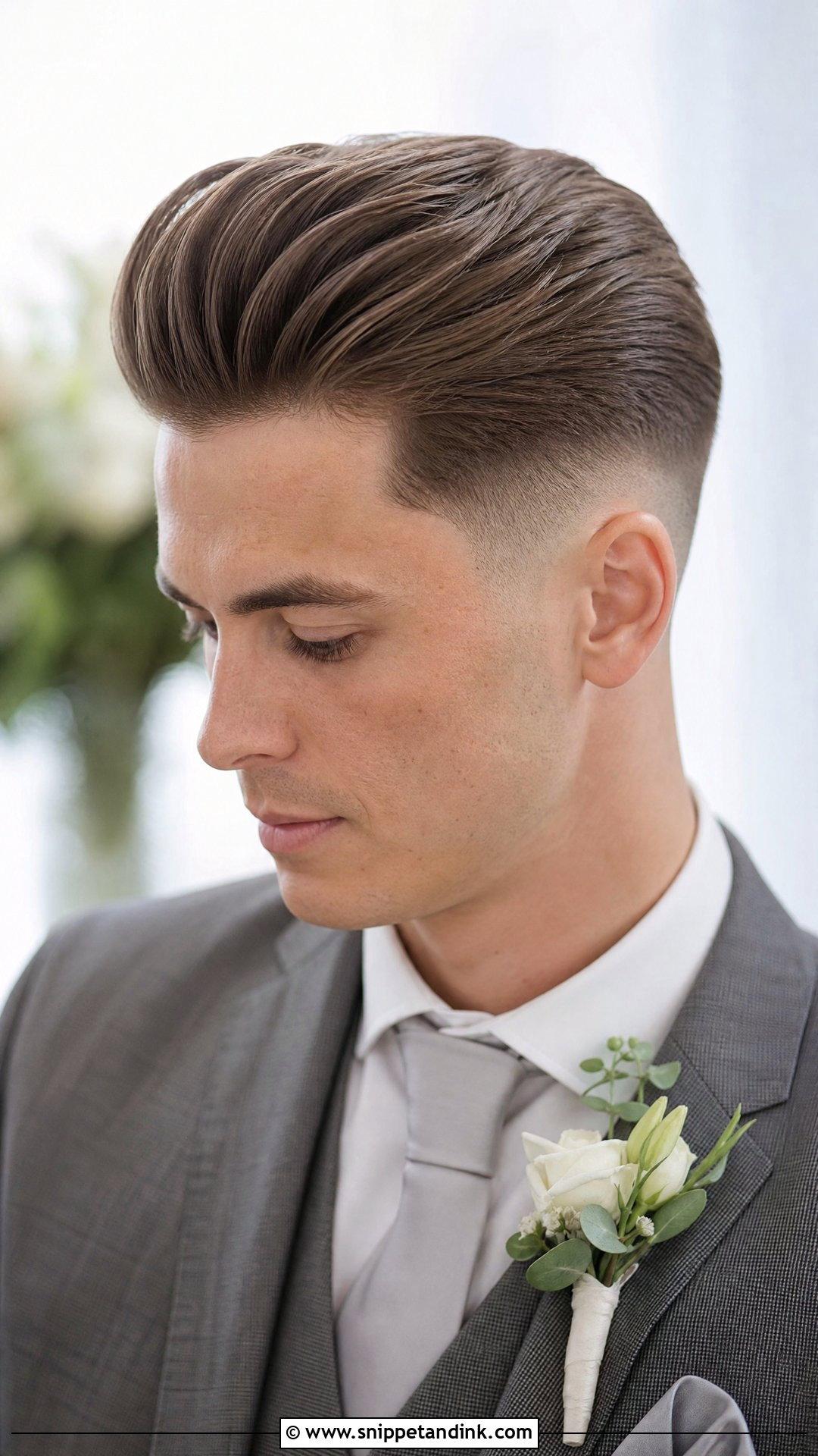 Pompadour Wedding Haircut - Snippet and Ink - 20 Groom Hairstyle Ideas