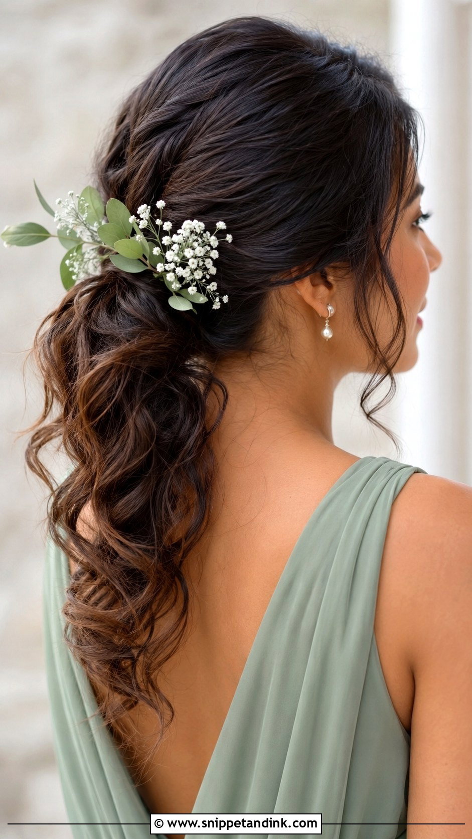 Ponytail Bridesmaid Hairstyle With Flowers - Snippet and Ink - 30 Bridesmaid Hairstyles Ponytail