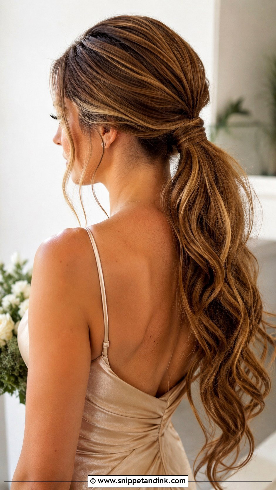 Ponytail For Long Bridesmaid Hair - Snippet and Ink - 20 Bridesmaid Hair Pony Ideas