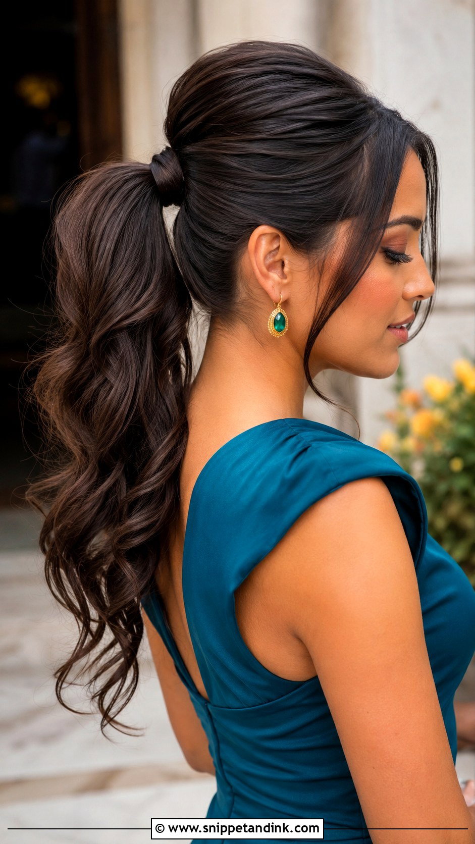 Ponytail Updo Wedding Guest Hair - Snippet and Ink - 15 Up Hairstyles for Wedding Guest