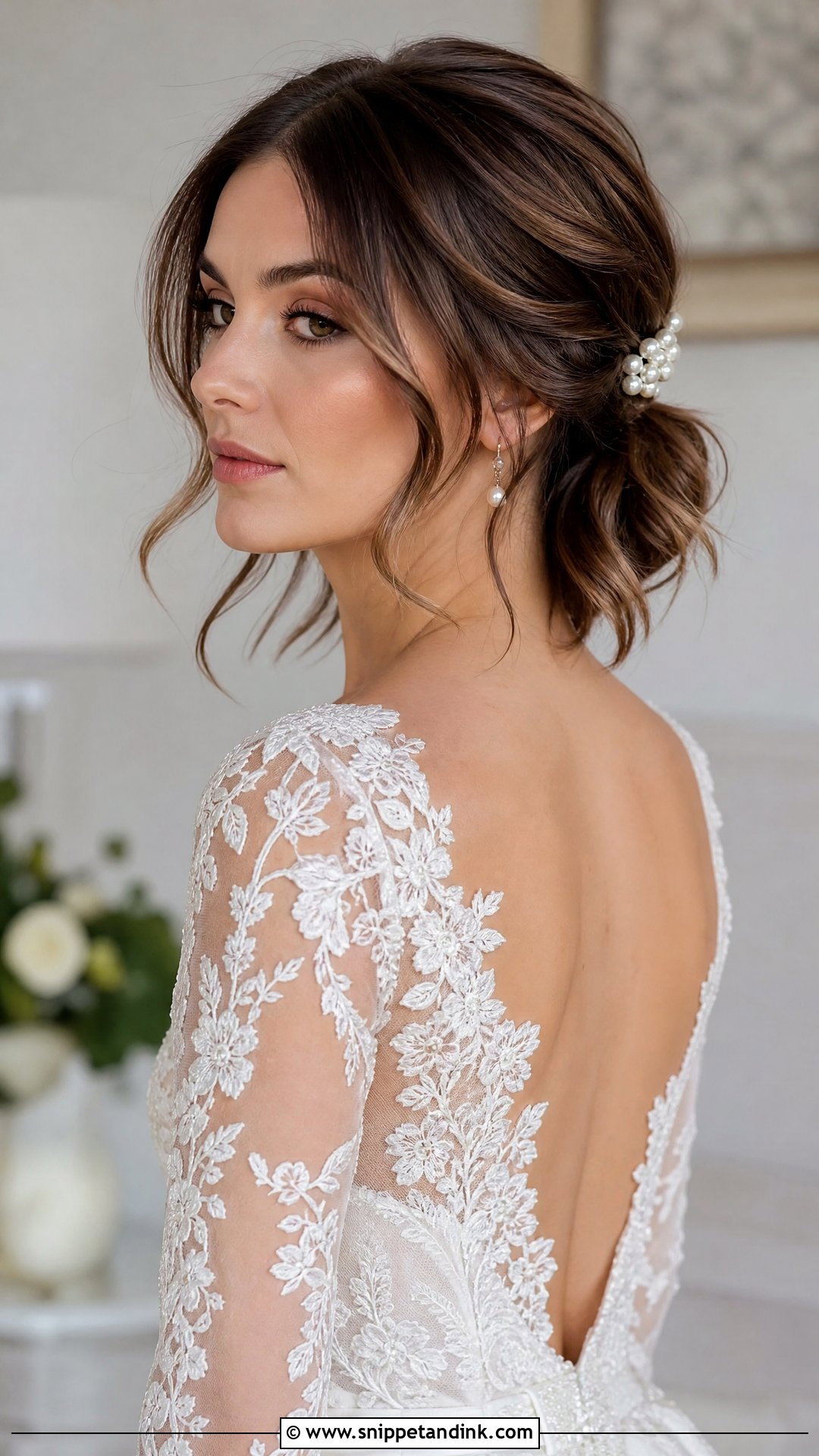 Ponytail Wedding Hair For Short Hair - Snippet and Ink - 20 Power Ponytail Wedding Ideas