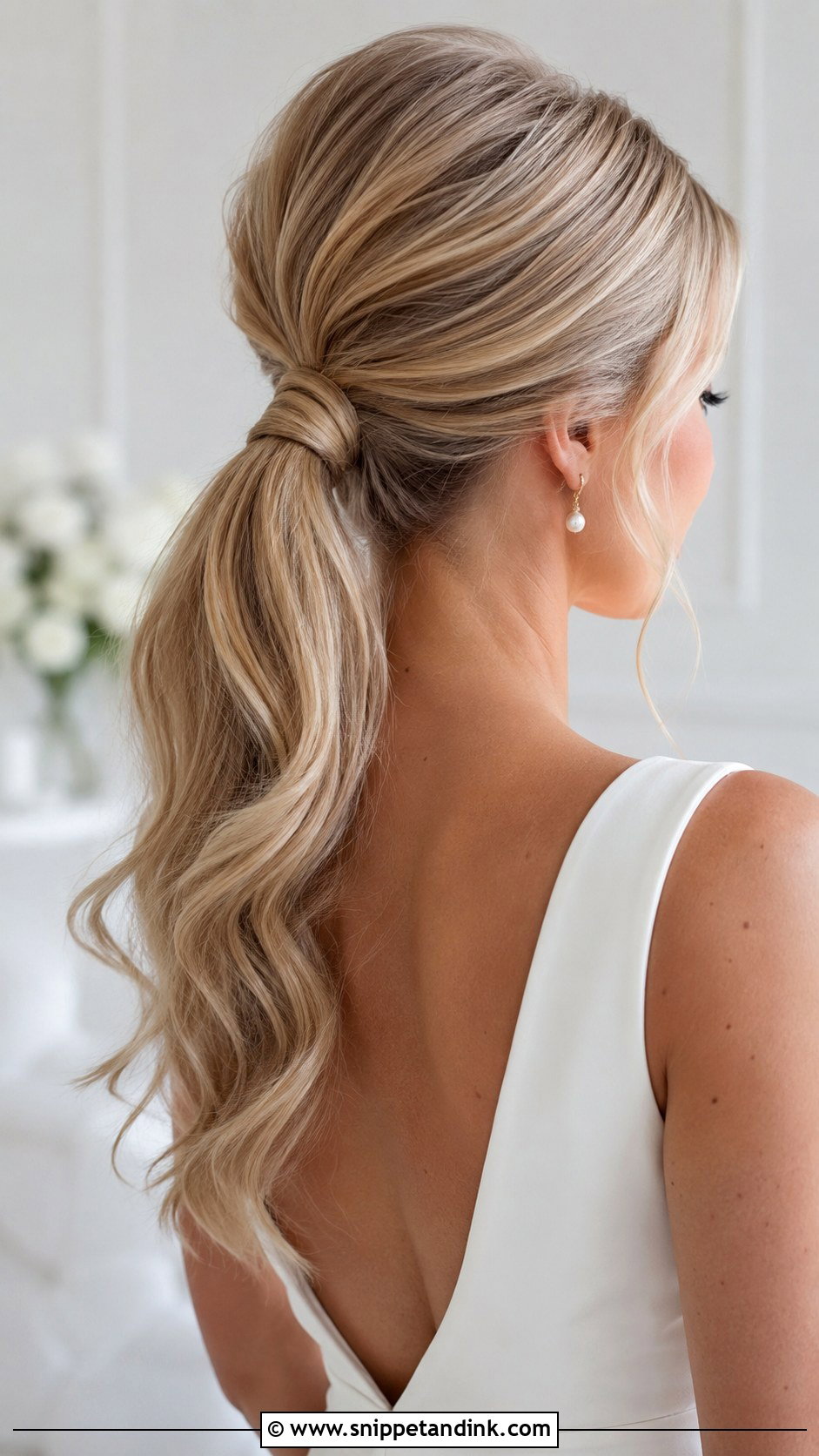Ponytail Wedding Hairstyle - Snippet and Ink - 15 Rambut Pengantin Wedding Hairstyles