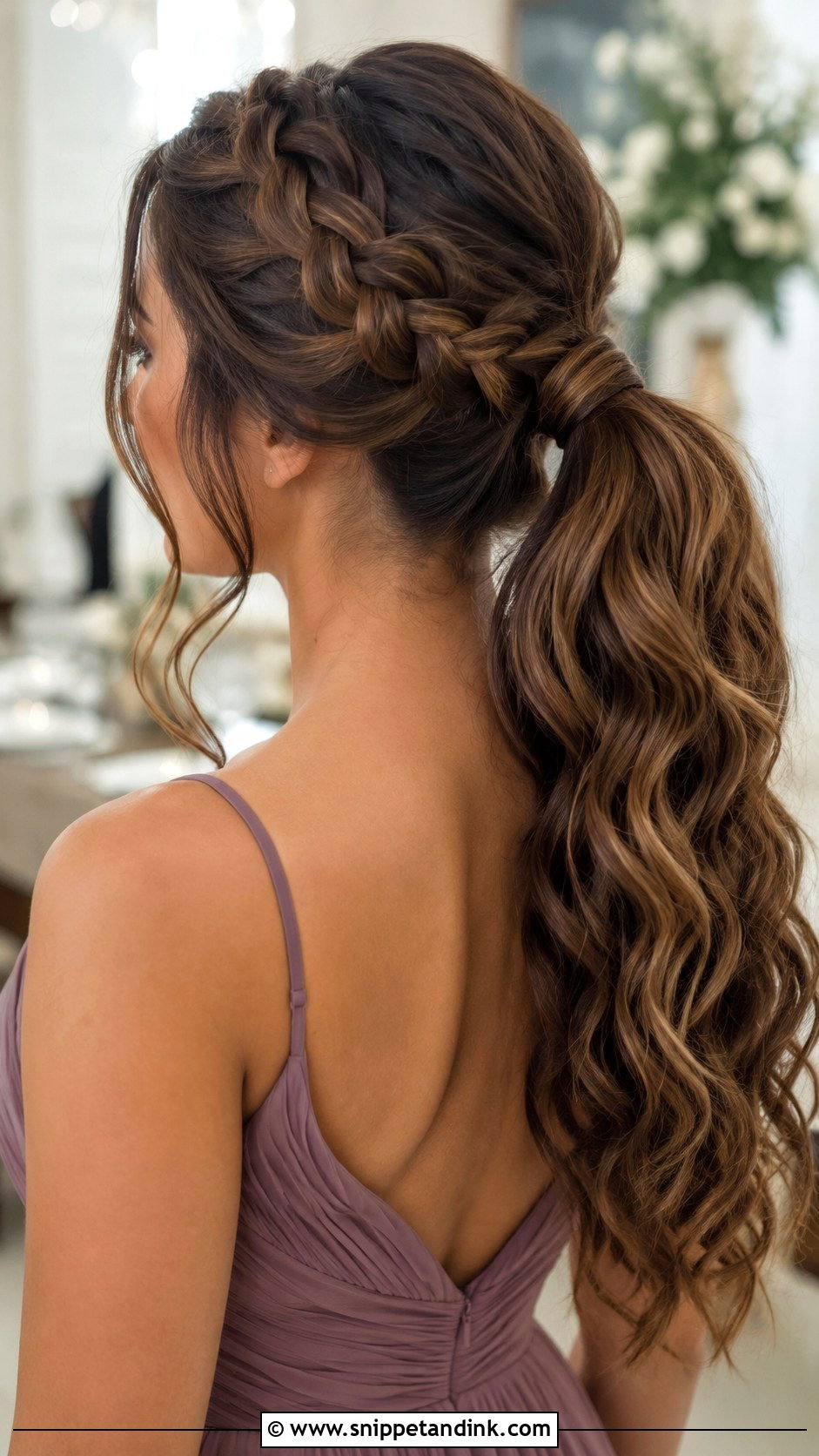 Ponytail Wedding Hairstyle With Braid - Snippet and Ink - 25 Wedding Ponytail Hairstyles Bridesmaid