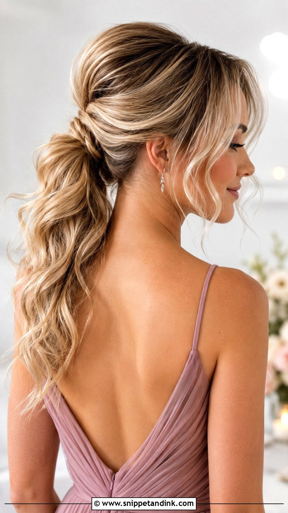 Ponytail With Face Framing Pieces - Snippet and Ink - 20 Bridesmaid Hair Pony Ideas