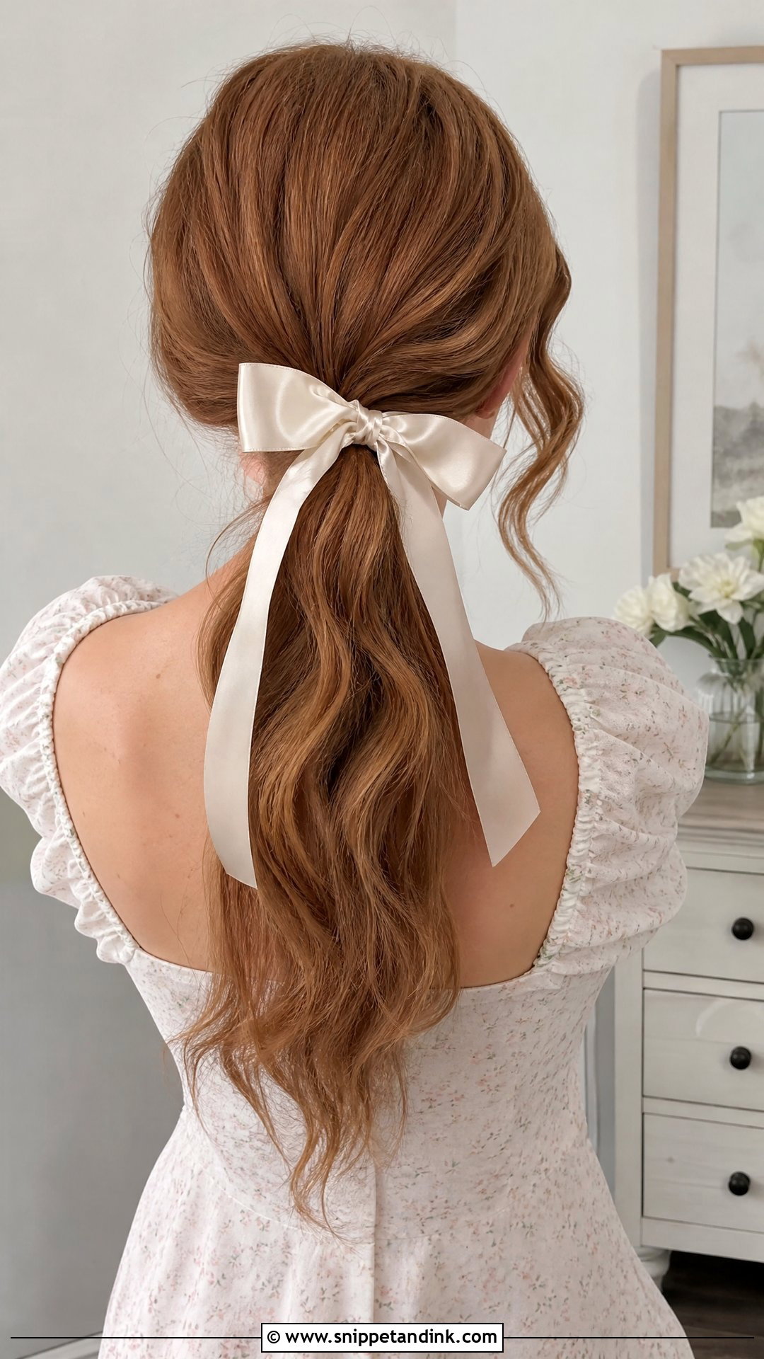 Ponytail With Ribbon - Snippet and Ink - 20 Wedding Guest Hair Ponytail Ideas