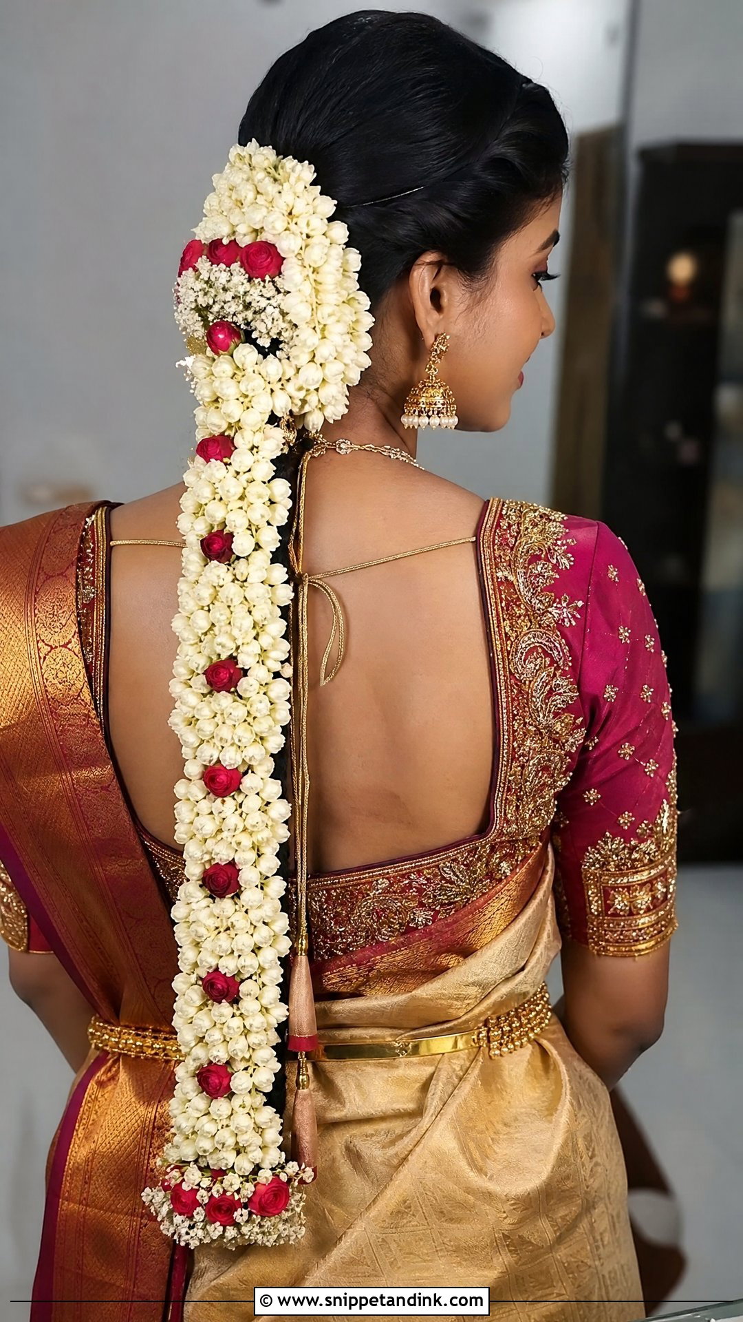 Poola Jada Braid - Snippet and Ink - 15 Braid Hairstyle Indian Wedding Ideas