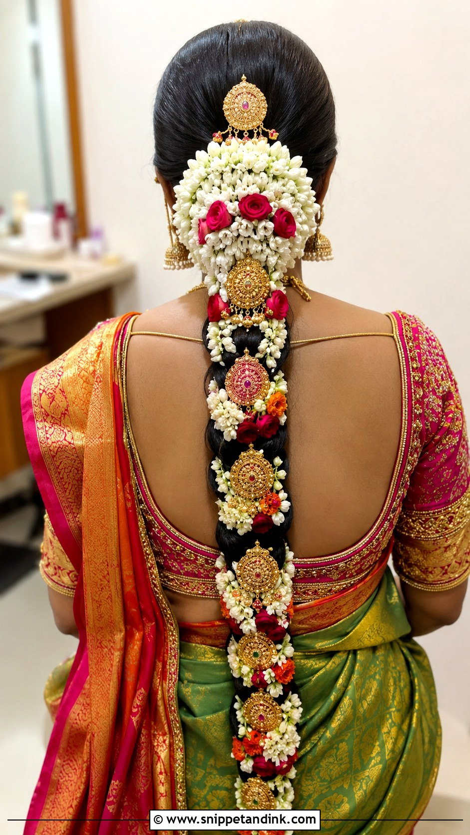 Poola Jada Bridal Braid - Snippet and Ink - 15 Indian Wedding Braid Hairstyles