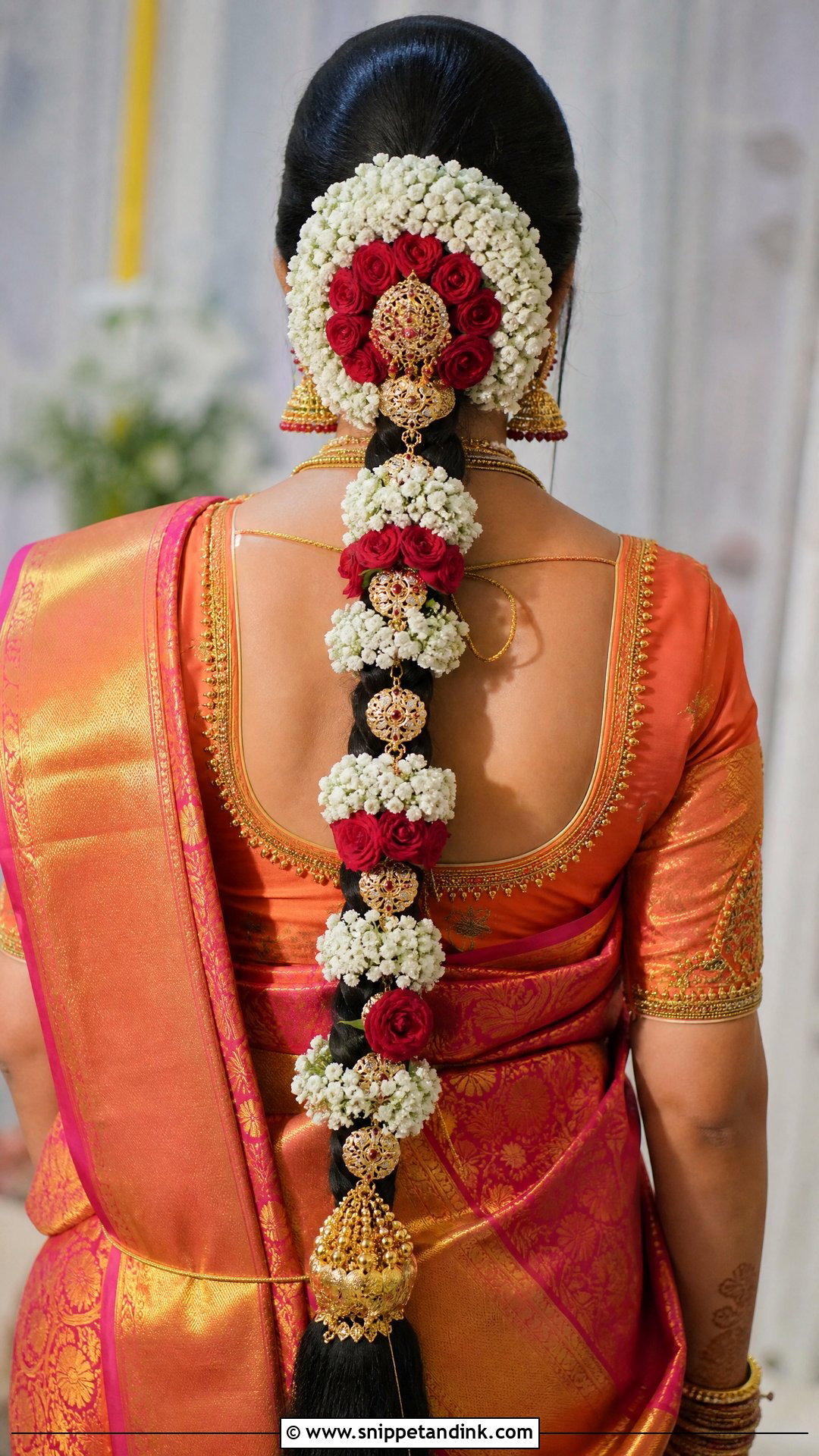 Poola Jada Bridal Hairstyle - Snippet and Ink - 20 South Indian Wedding Bridal Hairstyle Ideas