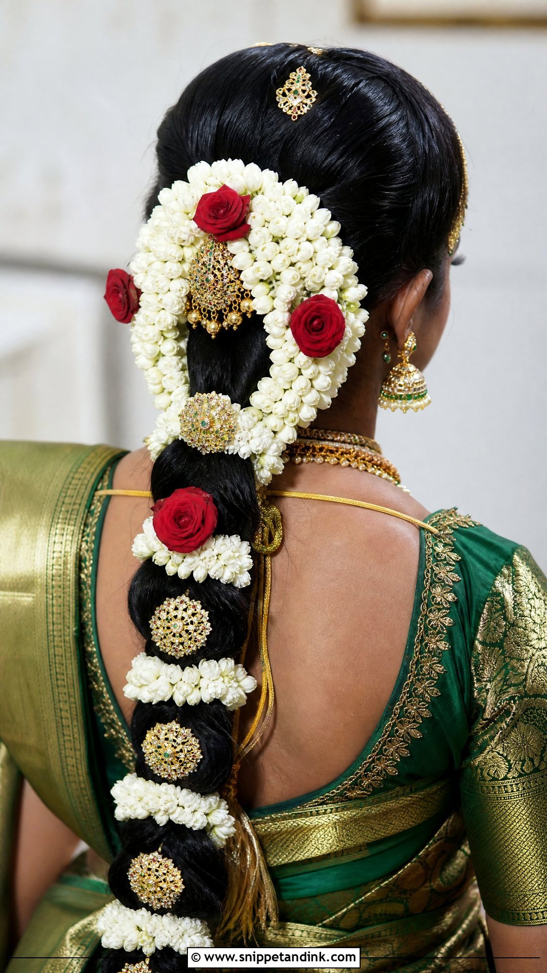 Poola Jada Bridal Hairstyle - Snippet and Ink - 15 Hair Accessories Indian Wedding Ideas