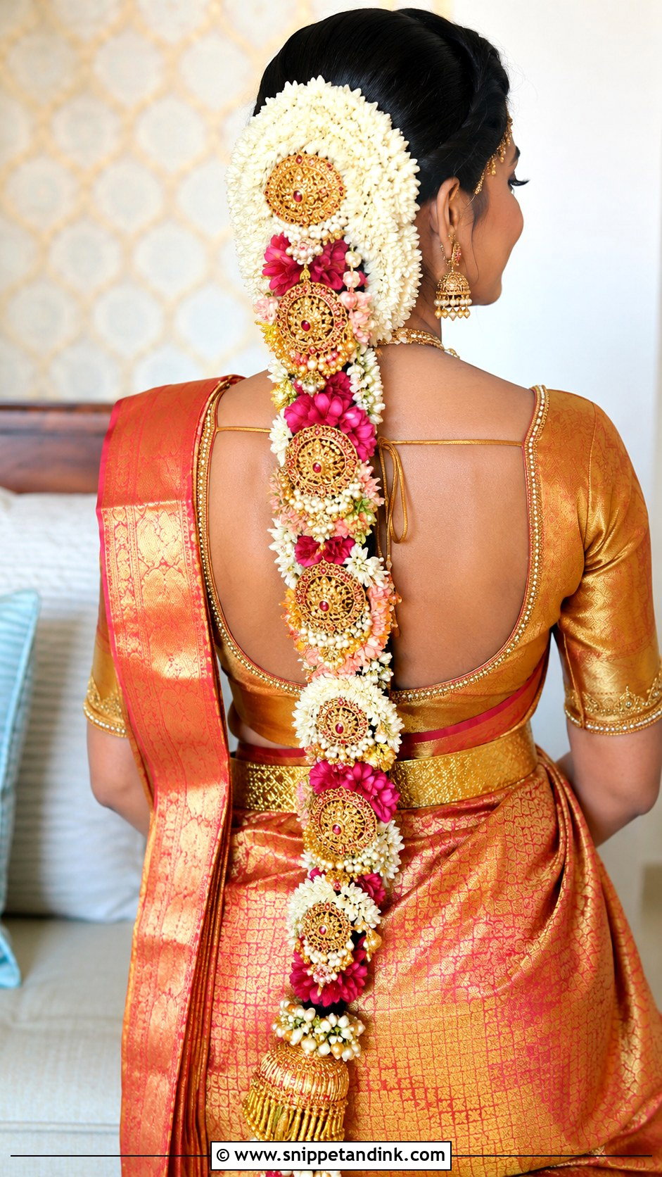 Poolajada Flower Braid for South Indian Bride - Snippet and Ink - 20 Indian Bridal Flowers for Hair