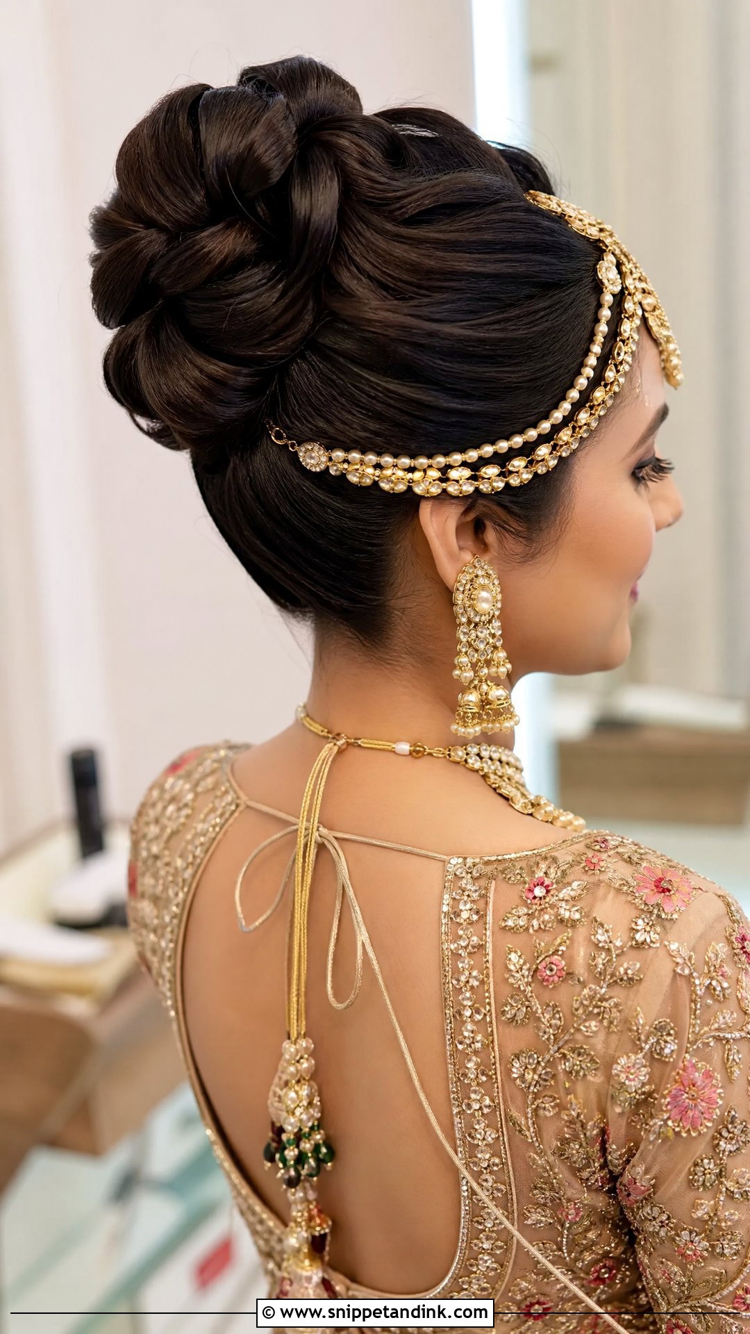 Power Bun With Volume - Snippet and Ink - 25 Indian Wedding Hairstyle Ideas