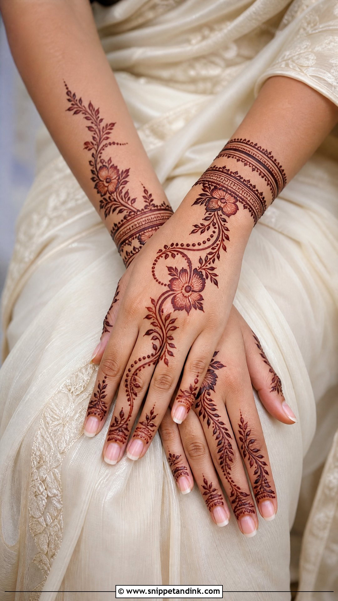 Pre Draped Saree for Mehendi Bride - Snippet and Ink - 30 Unique Mehendi Outfits for Bride