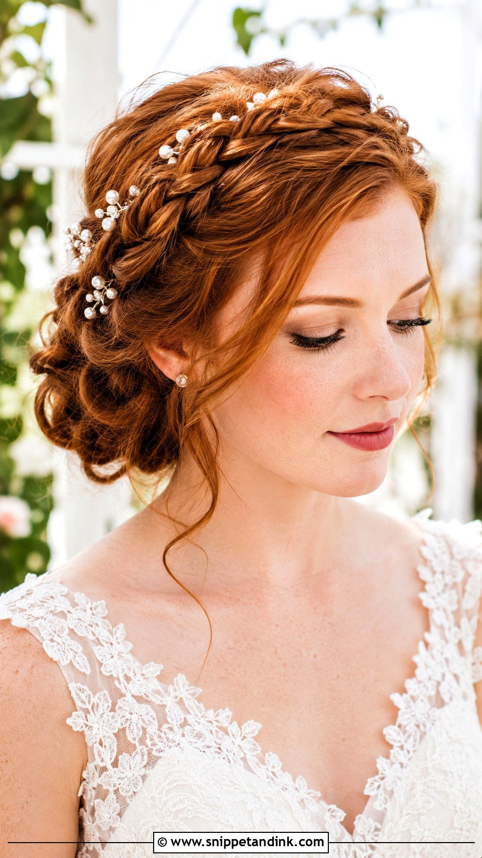 Princess Braided Crown Bridal Hair - Snippet and Ink - 15 Princess Bridal Hair Ideas