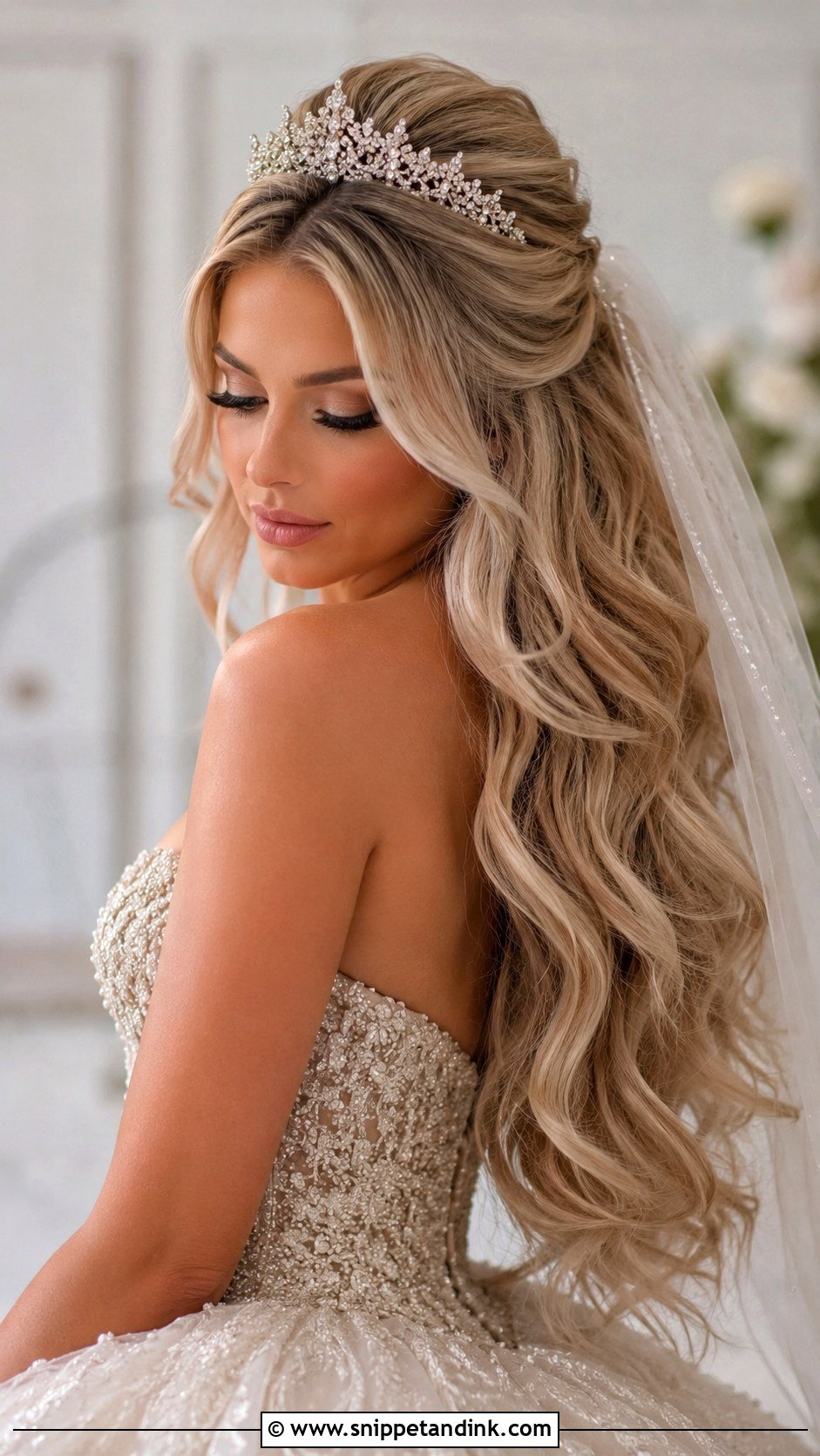 Princess Bridal Hair For Long Hair - Snippet and Ink - 15 Princess Bridal Hair Ideas