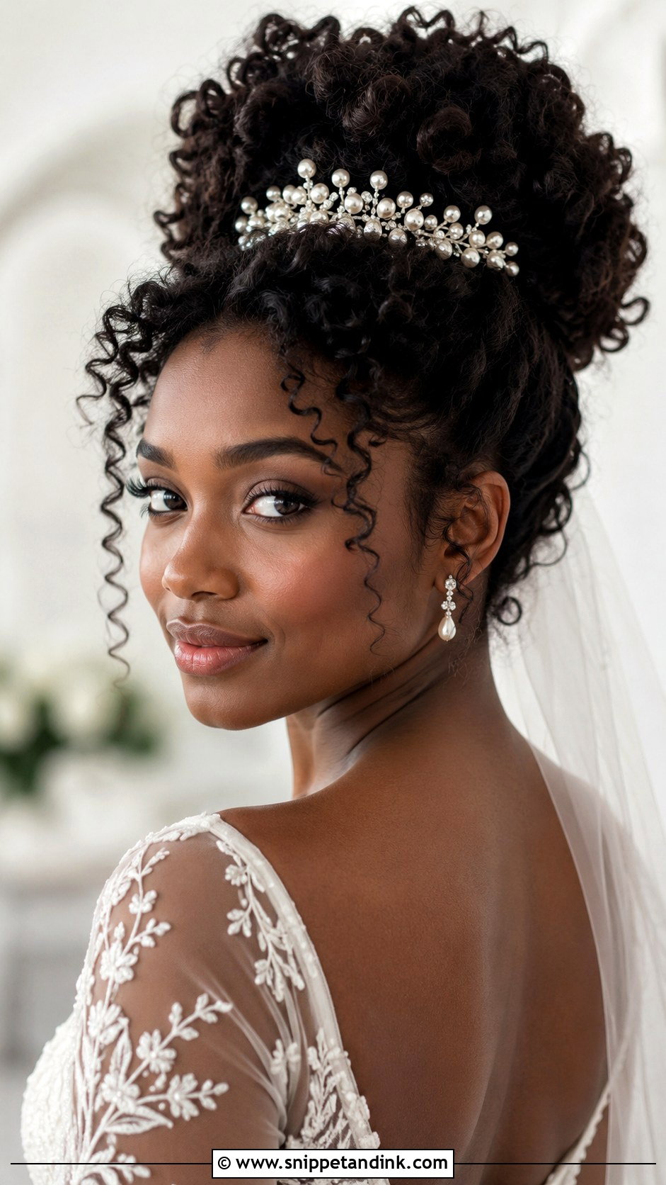 Princess Curly Bridal Updo - Snippet and Ink - 15 Princess Bridal Hair Ideas