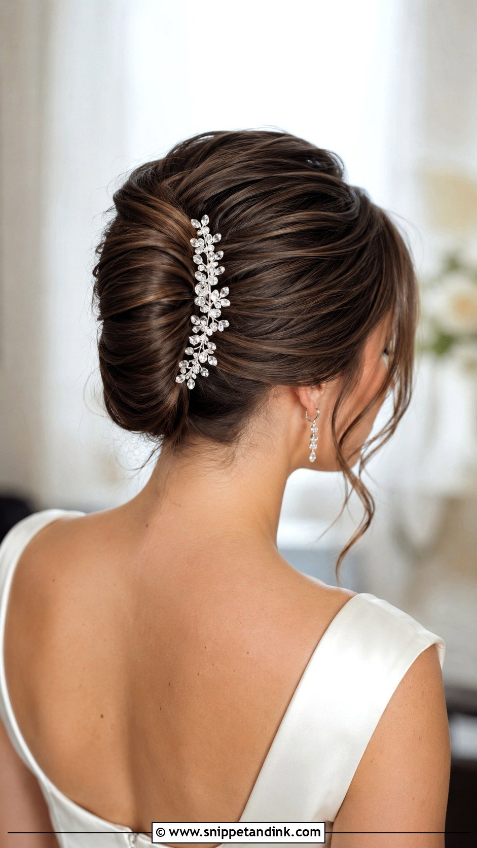 Princess French Twist Wedding Hair - Snippet and Ink - 15 Princess Bridal Hair Ideas