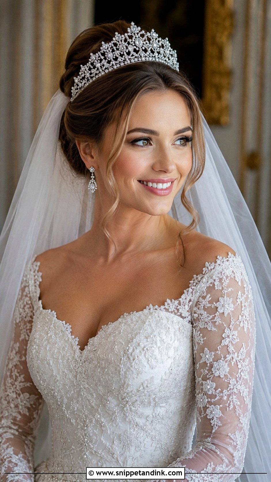 Princess Tiara Updo - Snippet and Ink - 20 Fantasy Wedding Hair Ideas