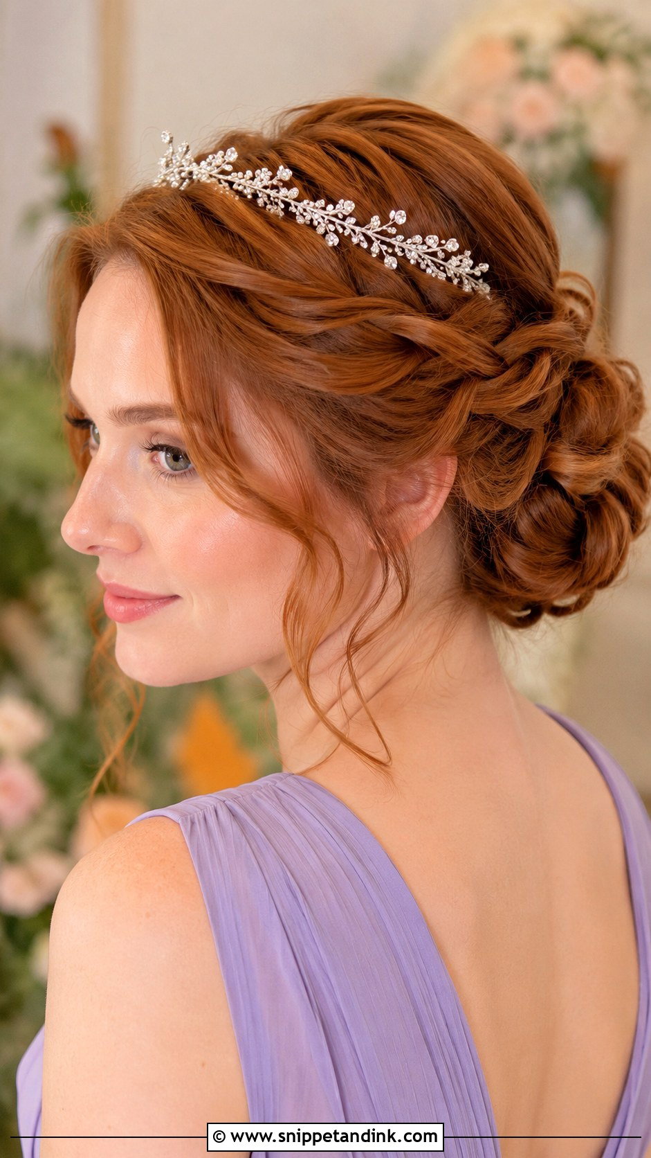 Princess Twisted Updo With Tiara - Snippet and Ink - 15 Princess Hair with Tiara Ideas