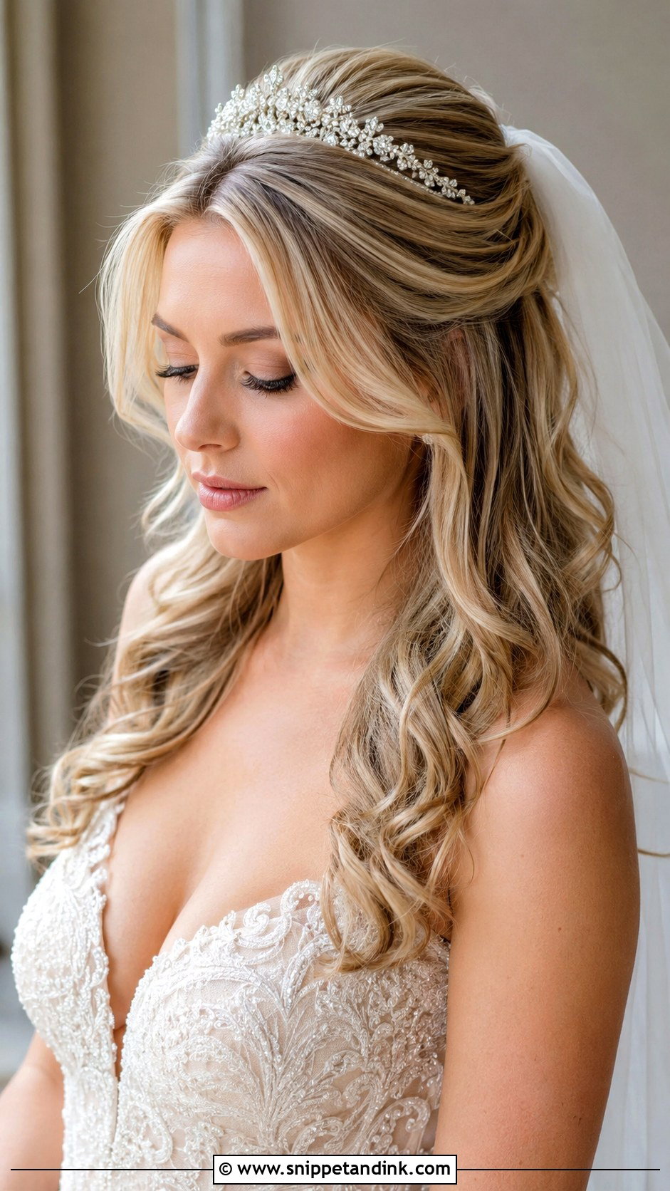 Princess Veil Hair With Tiara - Snippet and Ink - 15 Princess Hair with Tiara Ideas