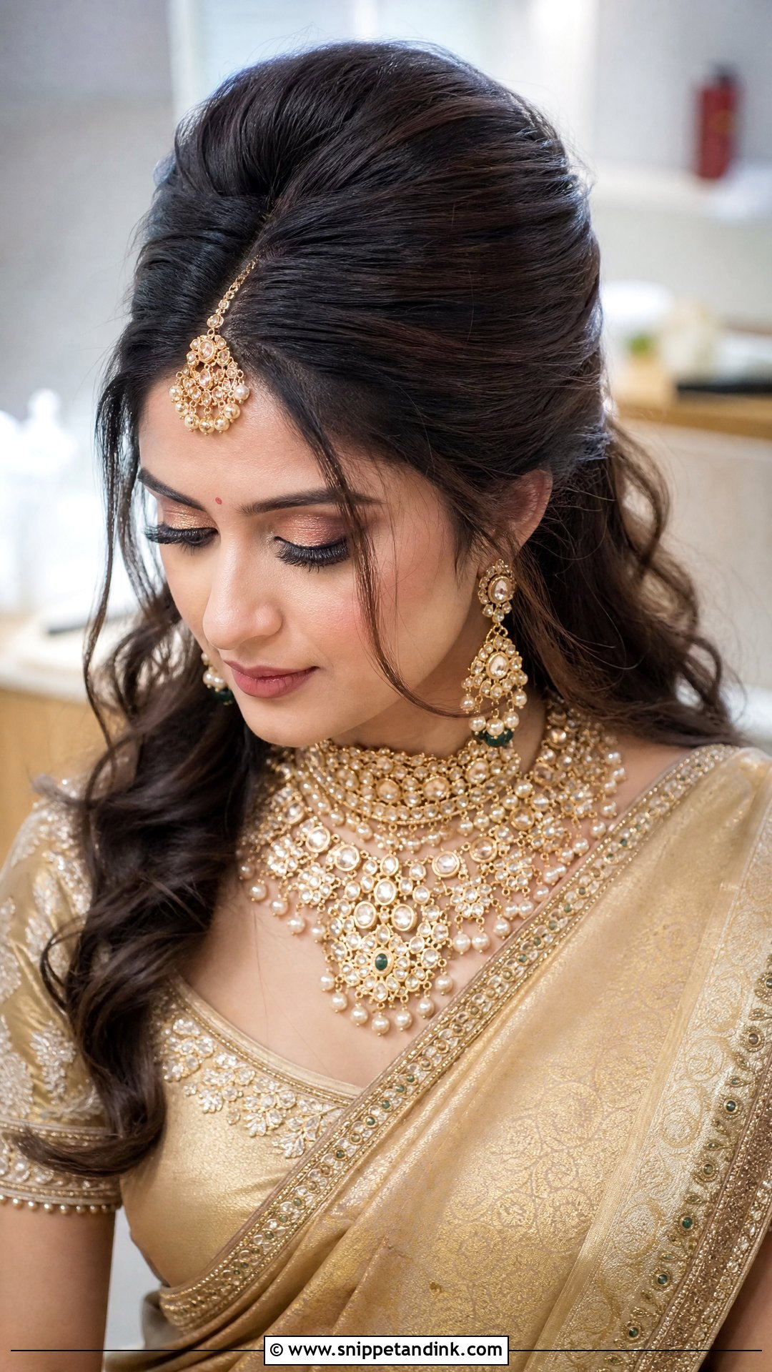 Puff Hairstyle for Bride - Snippet and Ink - 20 Indian Hairstyles for Bridal