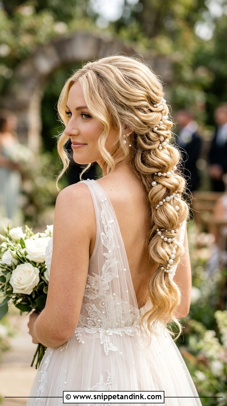 Pull Through Braid for Bride - Snippet and Ink - 20 Braid Hairstyle for Bride Ideas