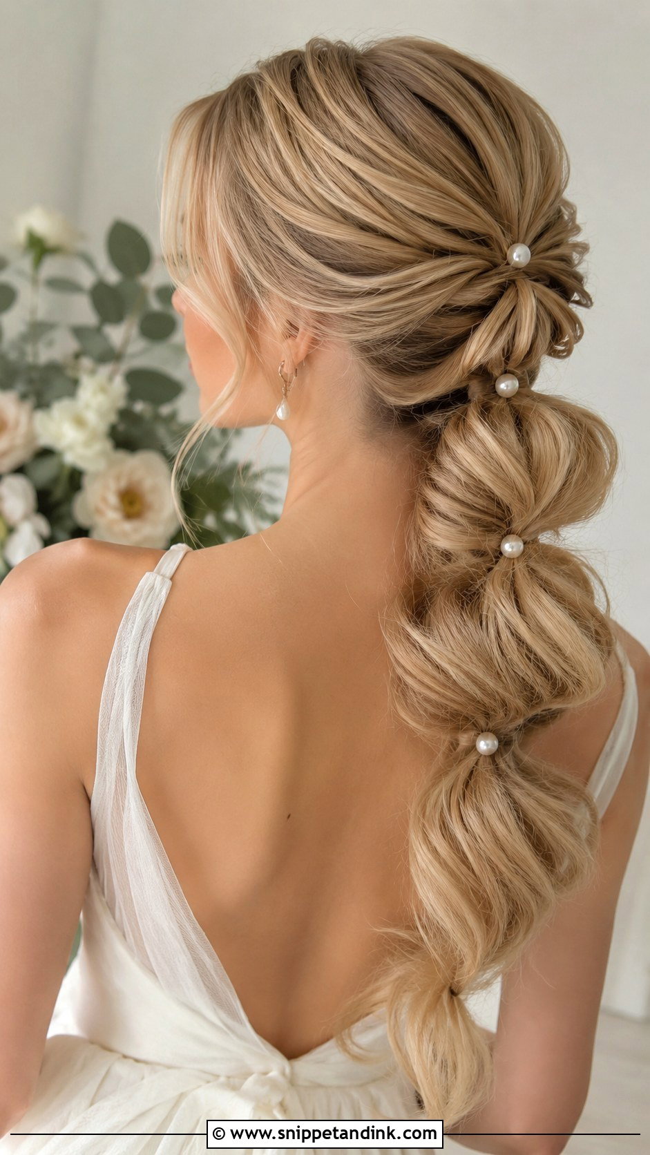 Pull Through Ponytail - Snippet and Ink - 20 Ponytail Wedding Guest Ideas