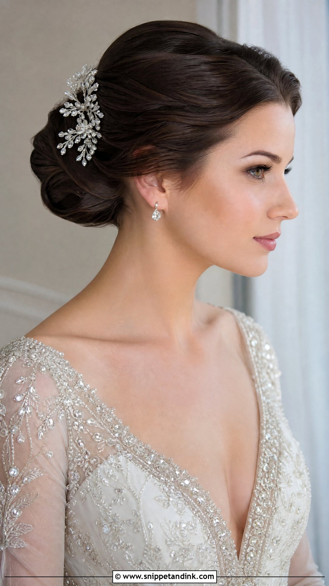 Pulled Back Bridal Updo Wedding Hair Tutorial - Snippet and Ink - 25 Wedding Hair Tutorial Ideas