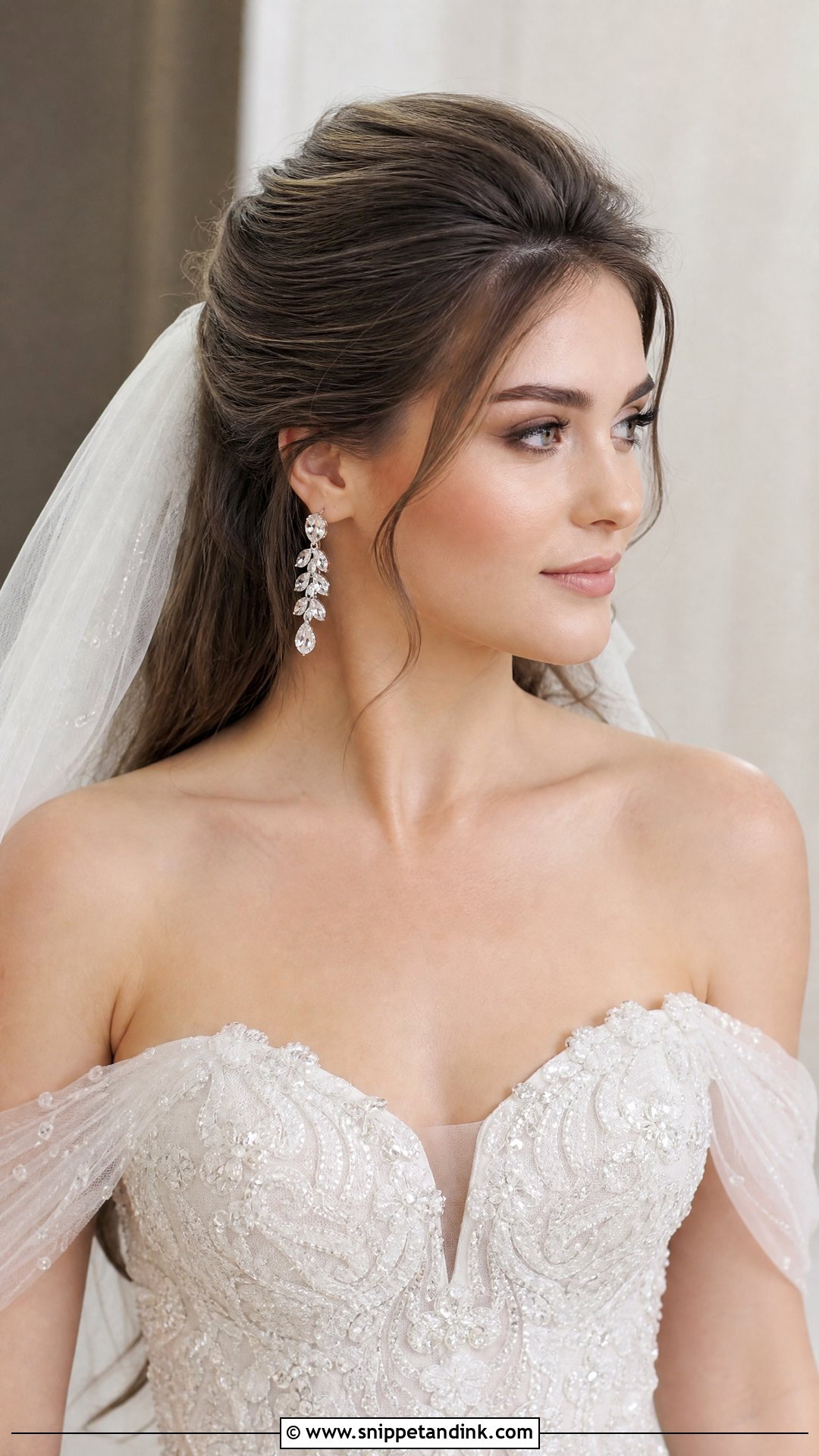 Pulled Back Front With Volume for Wedding - Snippet and Ink - 25 Front Hairstyle for Wedding Ideas