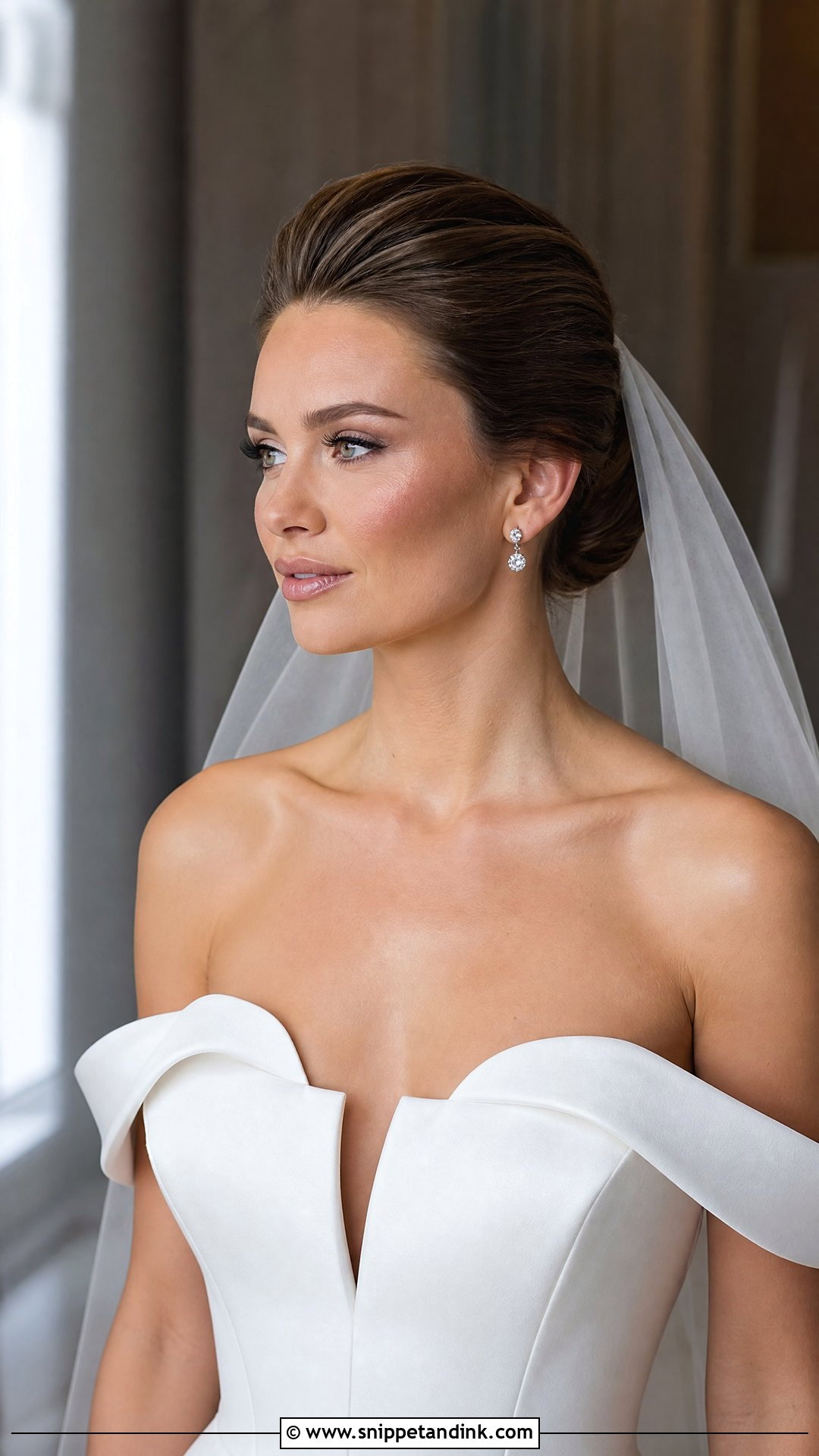Pulled Back Front With Volume for Wedding - Snippet and Ink - 20 Front Hairstyles for Wedding