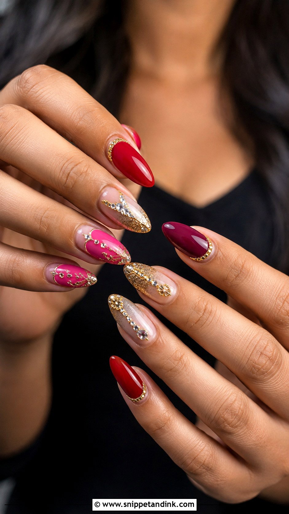Punjabi Bridal Nails - Snippet and Ink - 30 Bridal Nails Wedding Indian