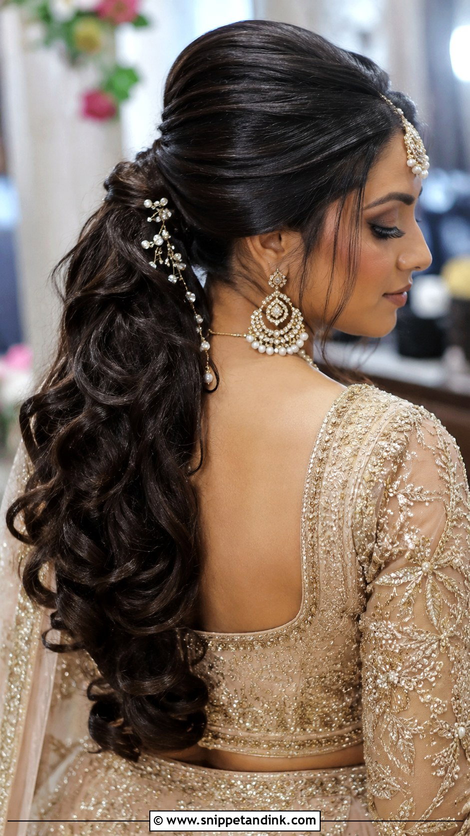 Punjabi Bridal Ponytail - Snippet and Ink - 15 Punjabi Bridal Hairstyles