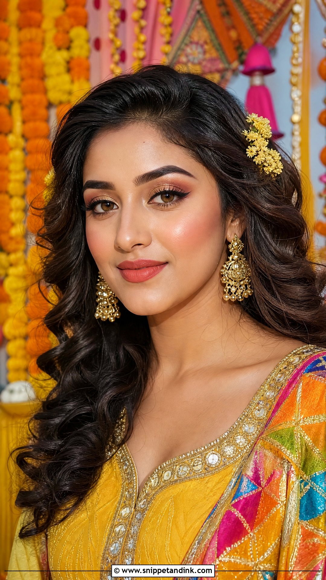 Punjabi Haldi Makeup Look - Snippet and Ink - 25 Haldi Makeup Look for Bride Ideas