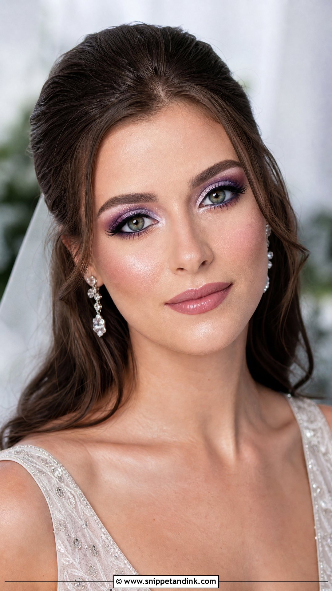 Purple And Silver Bridal Makeup - Snippet and Ink - 20 Purple Bridal Makeup Ideas
