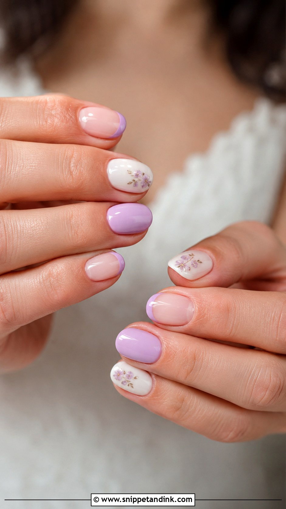 Purple And White Wedding Nails - Snippet and Ink - 20 Purple Wedding Nails for Bride