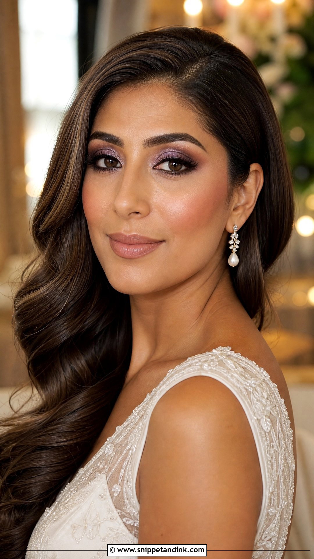 Purple Bridal Makeup For Brown Eyes - Snippet and Ink - 20 Purple Bridal Makeup Ideas