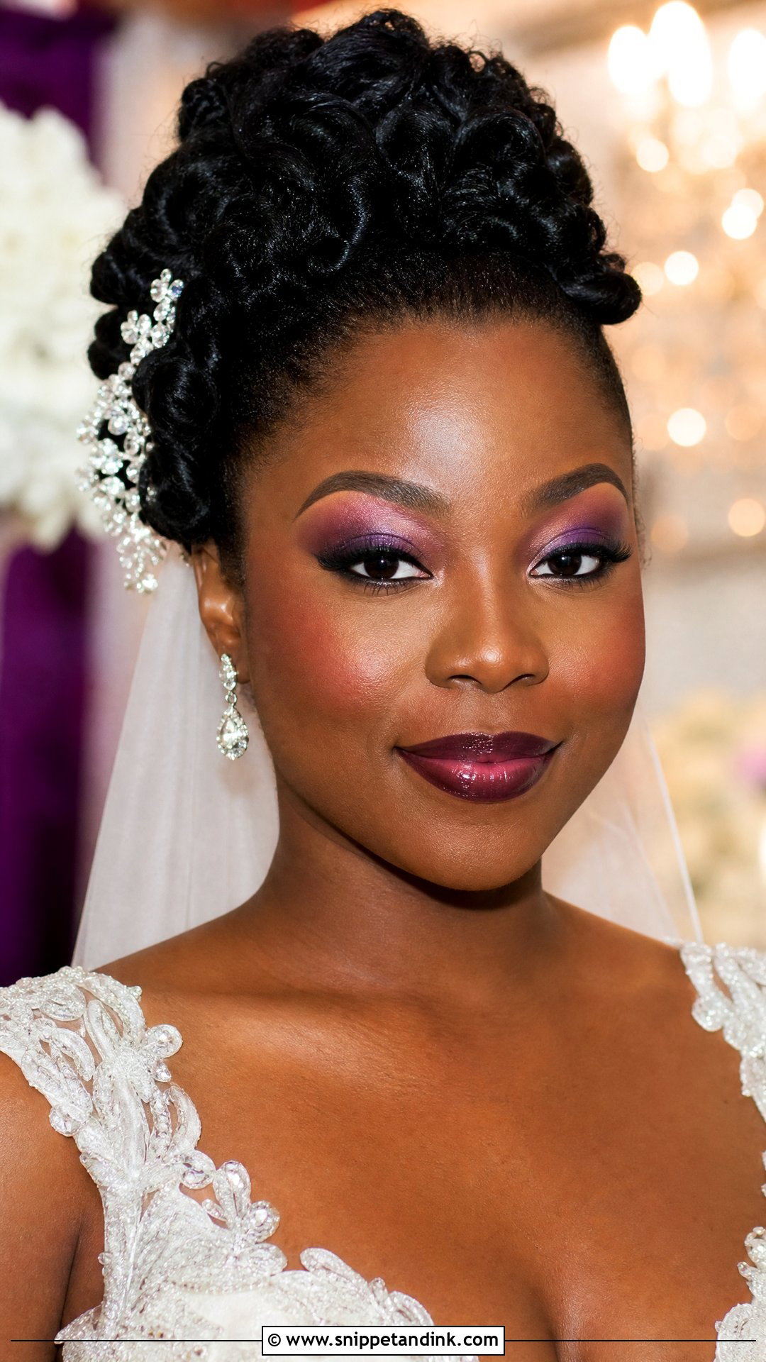 Purple Bridal Makeup For Dark Skin - Snippet and Ink - 20 Purple Bridal Makeup Ideas