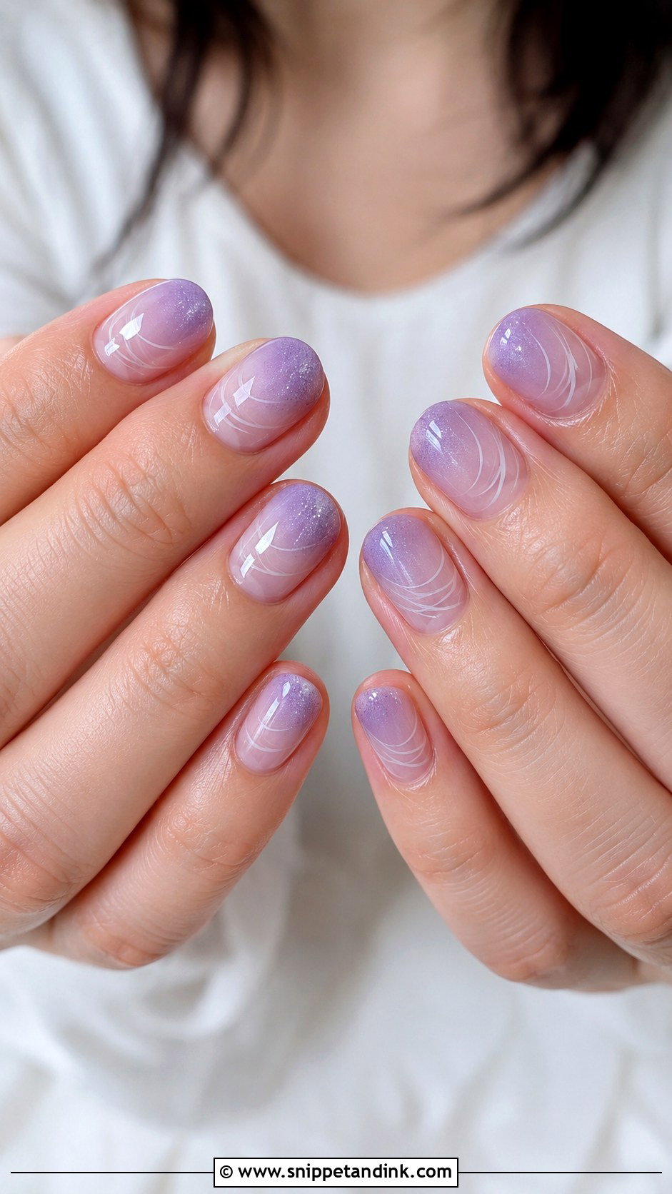 Purple Bridal Nails For Short Nails - Snippet and Ink - 20 Purple Wedding Nails for Bride