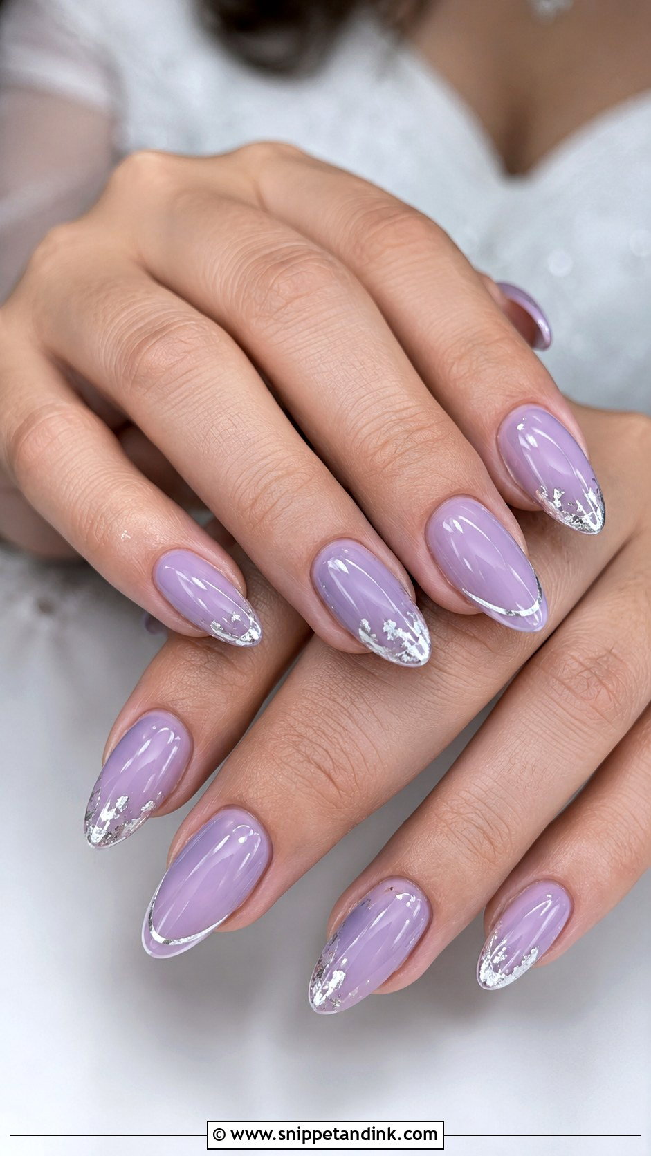 Purple Bridal Nails With Silver - Snippet and Ink - 20 Purple Bridal Nails
