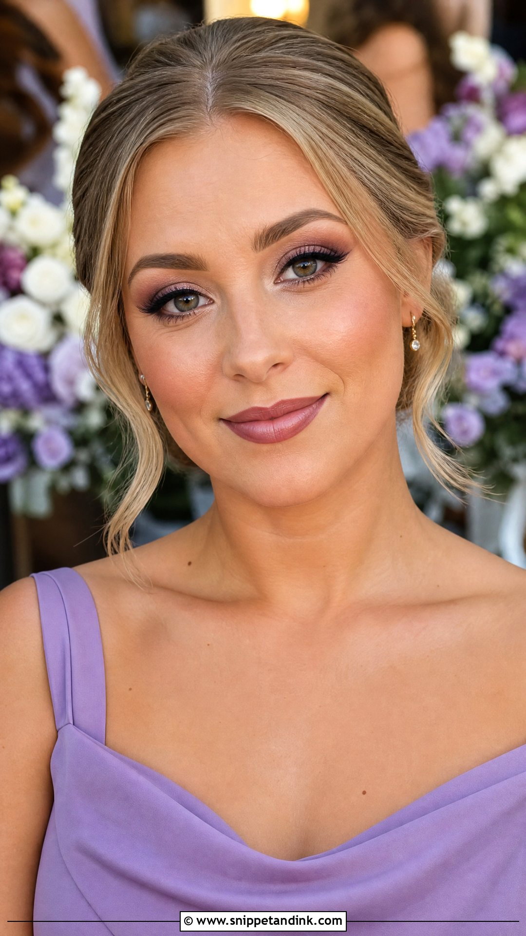 Purple Bridesmaid Makeup - Snippet and Ink - 20 Purple Wedding Makeup Ideas