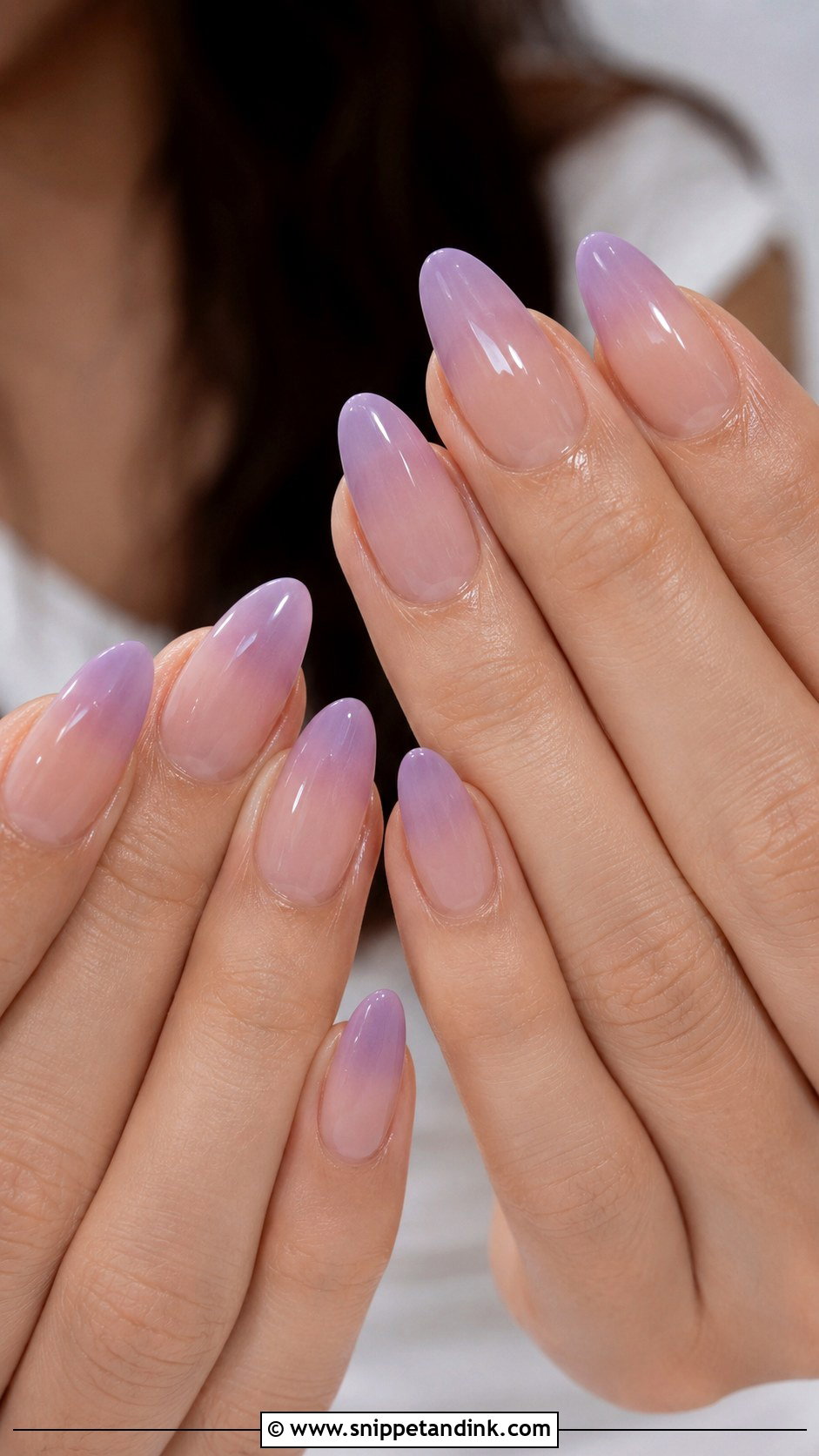 Purple Glitter Ombre Bridal Nails - Snippet and Ink - 20 Purple Bridal Nails