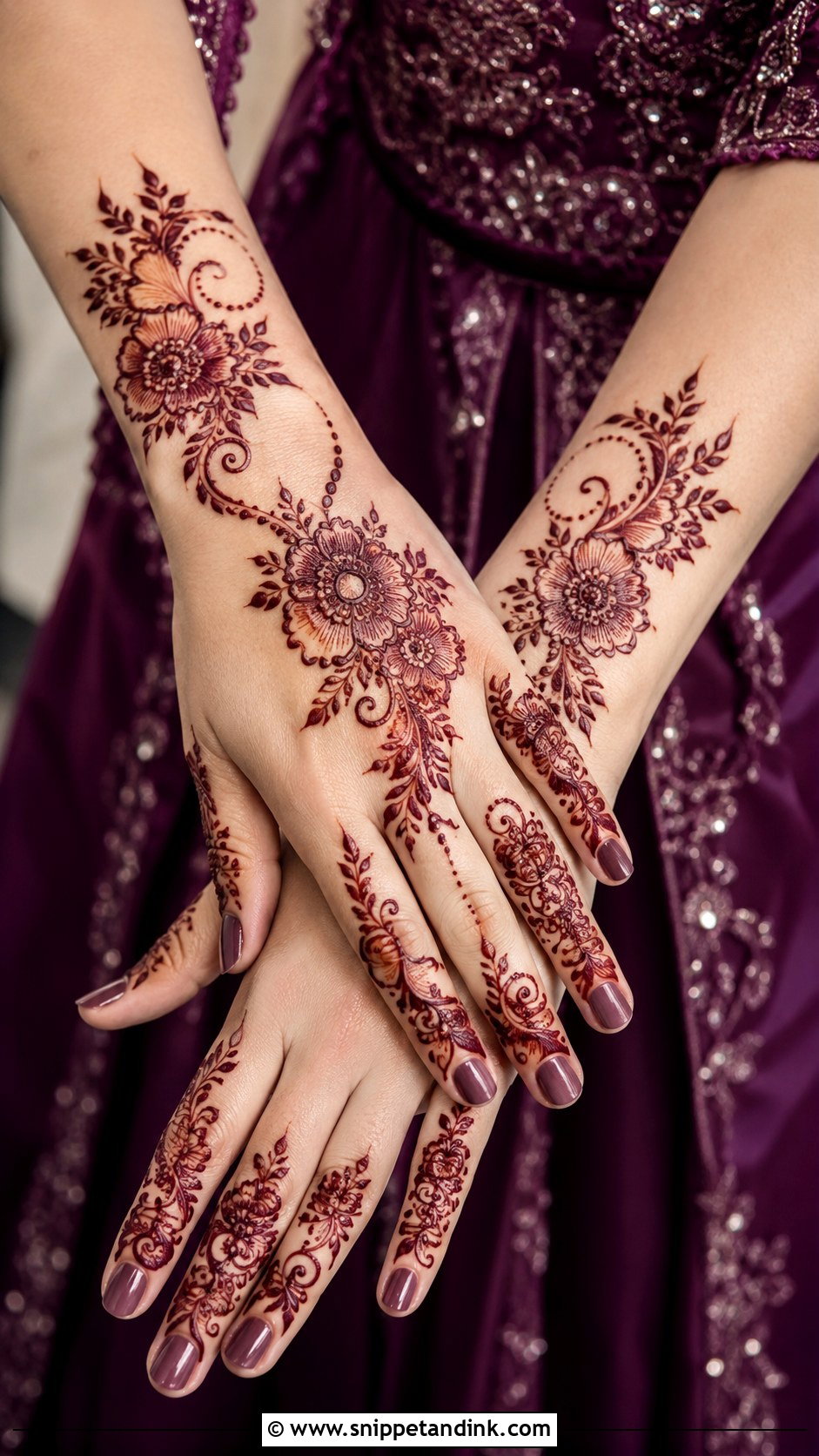 Purple Mehndi Dress For Bride - Snippet and Ink - 35 Mehndi Dress for Bride Ideas