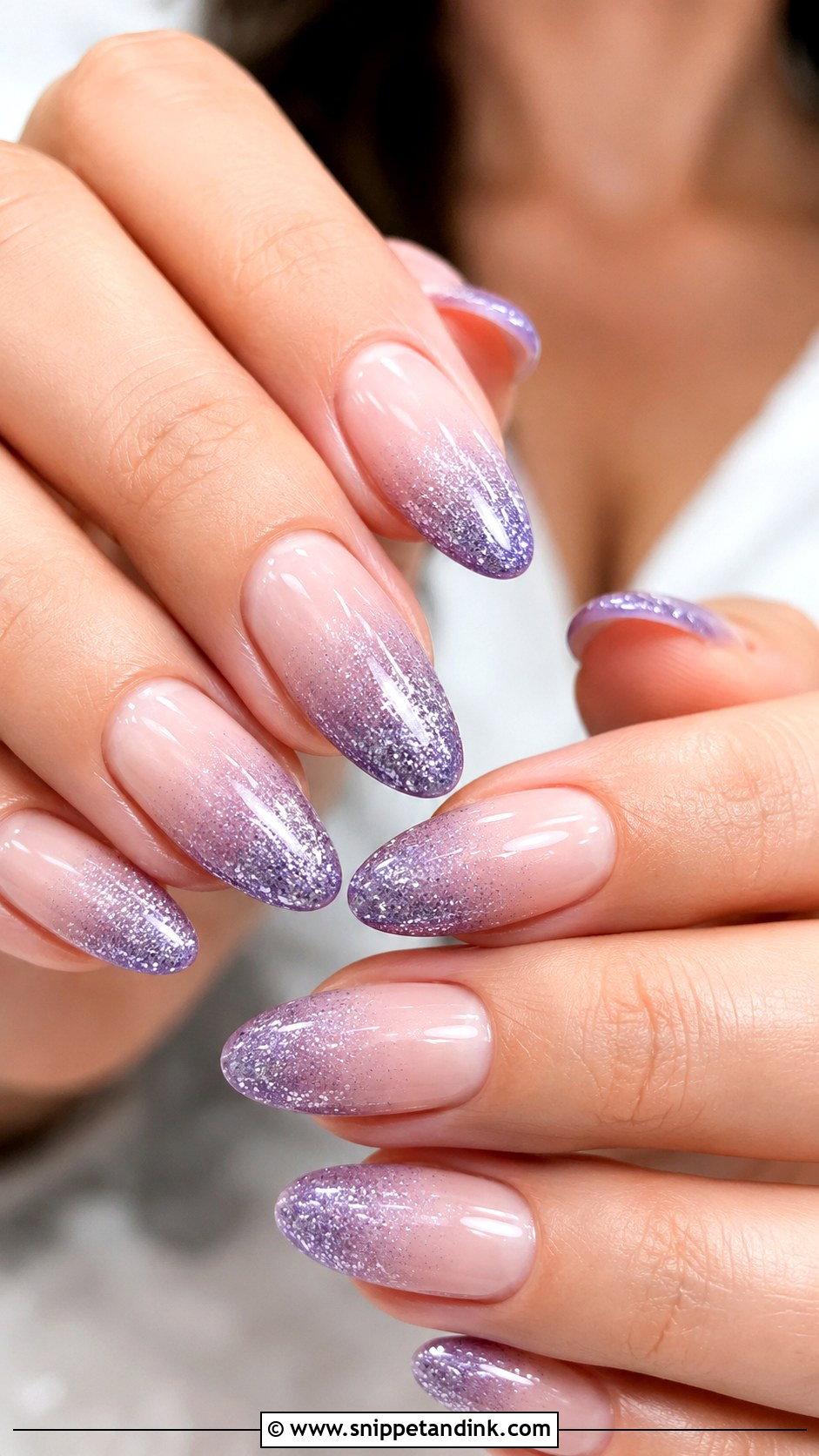 Purple Ombre Bridal Nails - Snippet and Ink - 20 Purple Bridal Nails