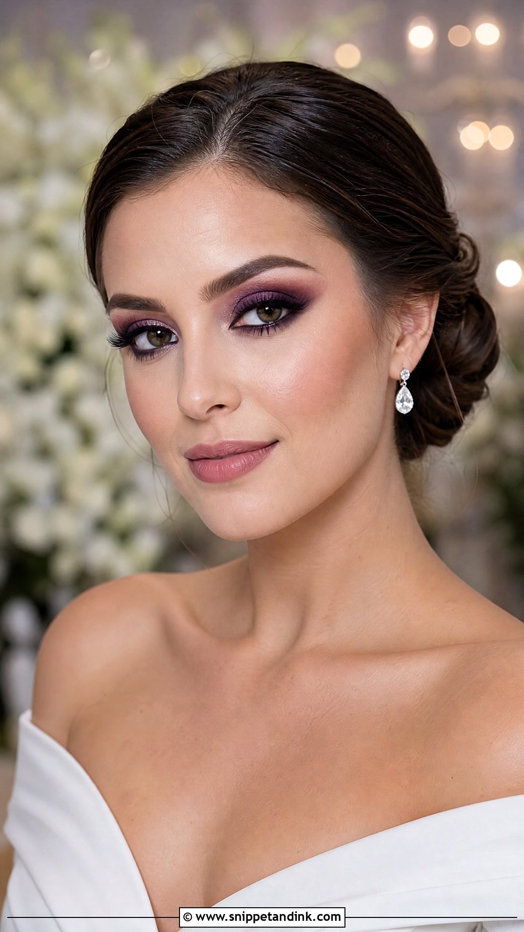 Purple Smokey Eye Wedding Makeup - Snippet and Ink - 20 Purple Wedding Makeup Ideas