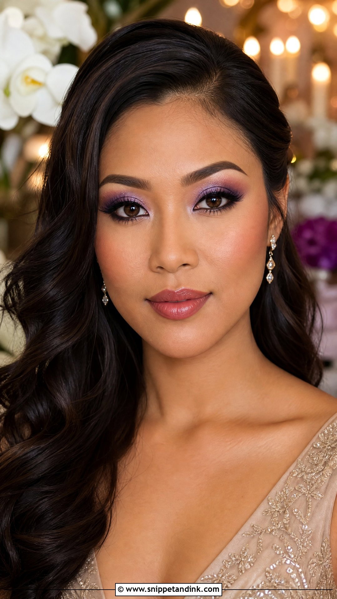 Purple Wedding Makeup For Brown Eyes - Snippet and Ink - 20 Purple Wedding Makeup Ideas